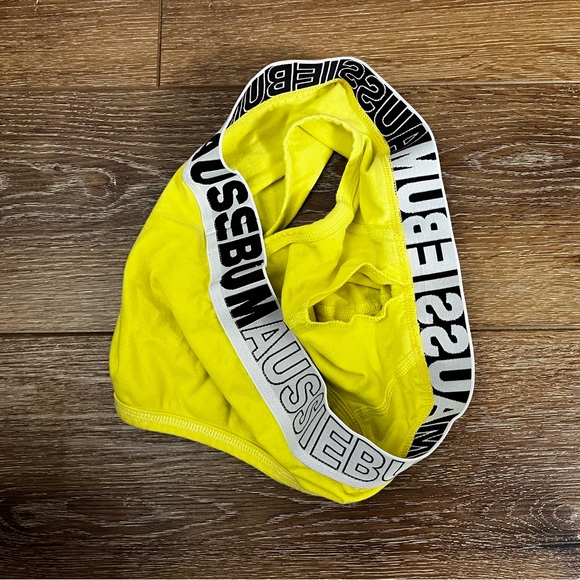 Aussiebum Yellow Used Men boxer brief sexy pouch front - Picture 3 of 4